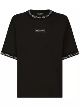 Dolce & Gabbana футболка с логотипом, черный