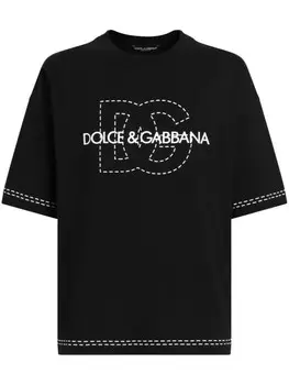 Dolce & Gabbana футболка с логотипом, черный