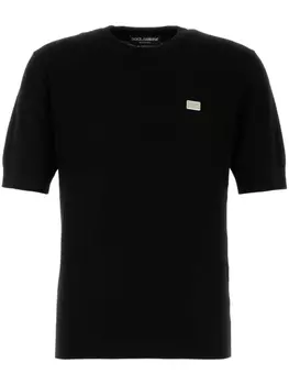 Dolce & Gabbana футболка с логотипом, черный