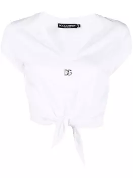 Dolce & Gabbana футболка с логотипом DG, белый