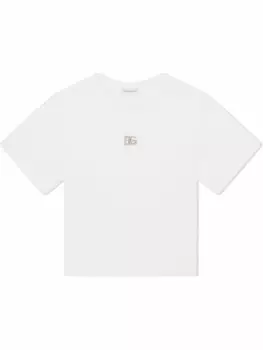 Dolce & Gabbana футболка с логотипом DG, белый