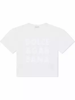 Dolce & Gabbana футболка с логотипом DG, белый