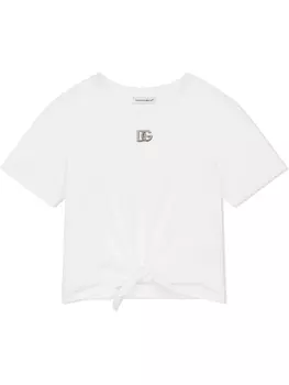 Dolce & Gabbana футболка с логотипом DG, белый