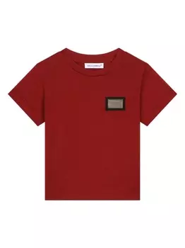 Dolce & Gabbana футболка с логотипом, красный