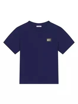 Dolce & Gabbana футболка с логотипом, синий