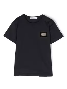 Dolce & Gabbana футболка с логотипом, синий