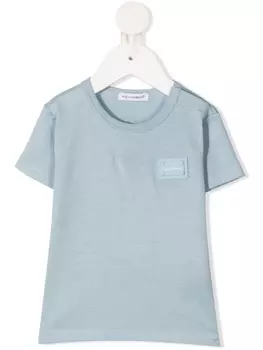 Dolce & Gabbana футболка с логотипом, синий