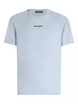 Dolce & Gabbana футболка с логотипом, синий
