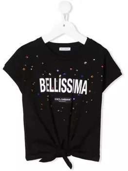 Dolce & Gabbana футболка с надписью, черный
