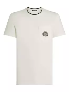 Dolce & Gabbana футболка с нагрудным карманом, белый