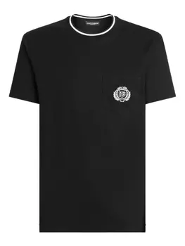 Dolce & Gabbana футболка с нагрудным карманом, черный