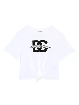 Dolce & Gabbana футболка с принтом DG, белый