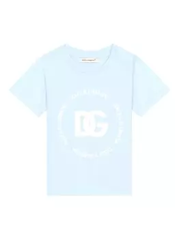 Dolce & Gabbana футболка с принтом DG, синий
