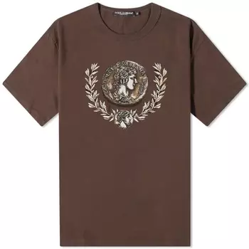 Dolce & Gabbana Футболка с принтом «Древние монеты», черный