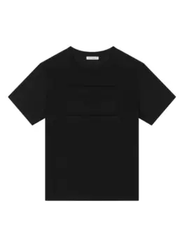 Dolce & Gabbana футболка с тисненым логотипом, черный