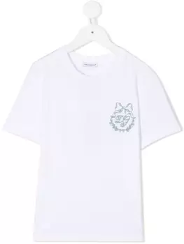 Dolce & Gabbana футболка с вышитым логотипом, белый
