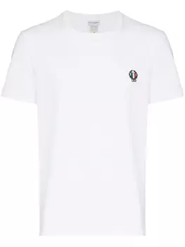 Dolce & Gabbana футболка с вышитым логотипом, белый