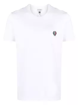 Dolce & Gabbana футболка с вышитым логотипом, белый