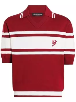 Dolce & Gabbana футболка в полоску, красный