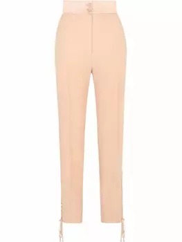 Dolce & Gabbana габардиновые брюки, розовый