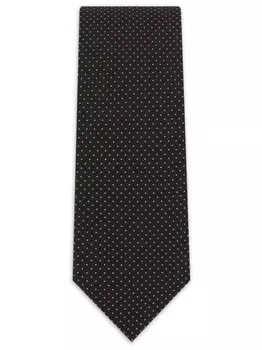 Dolce & Gabbana галстук в горох, черный