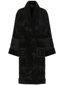 Dolce & Gabbana халат с длинными рукавами, черный