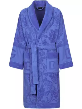 Dolce & Gabbana халат с длинными рукавами, фиолетовый