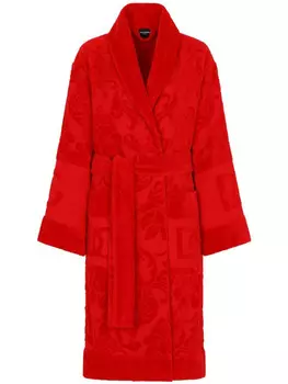Dolce & Gabbana халат с длинными рукавами, красный