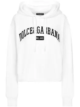 Dolce & Gabbana худи с логотипом, белый