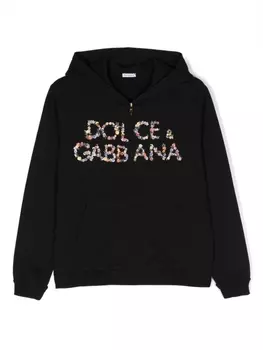 Dolce & Gabbana худи с логотипом, черный