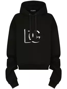 Dolce & Gabbana худи с логотипом, черный