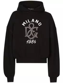 Dolce & Gabbana худи с логотипом, черный