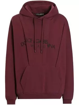 Dolce & Gabbana худи с логотипом, красный