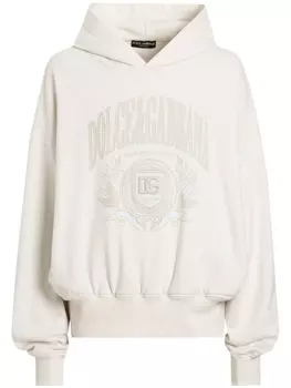 Dolce & Gabbana худи с логотипом, нейтральный цвет