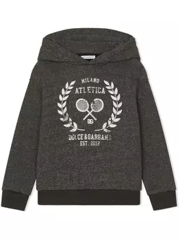 Dolce & Gabbana худи с логотипом, серый