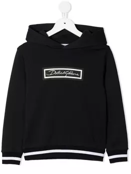 Dolce & Gabbana худи с логотипом, синий