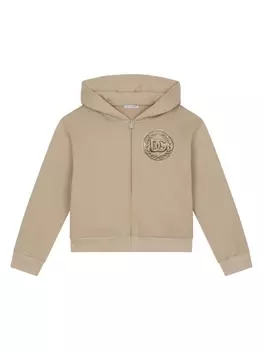 Dolce & Gabbana худи с принтом, нейтральный цвет