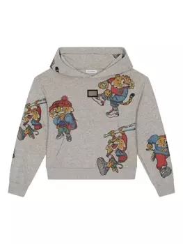Dolce & Gabbana худи с принтом, серый