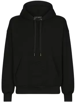 Dolce & Gabbana худи с тисненым логотипом, черный