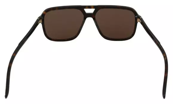 Dolce & Gabbana Элегантные мужские солнцезащитные очки с рисунком, коричневый