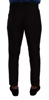 Dolce & Gabbana Элегантные шерстяные мужские брюки-джоггеры, цвет Bordeaux