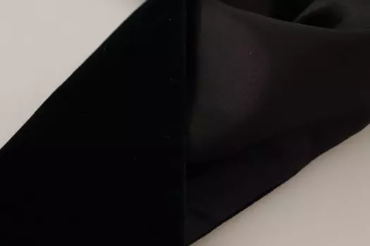 Dolce & Gabbana Элегантный хлопковый шелковый мужской шарф, синий