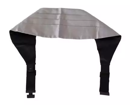 Dolce & Gabbana Элегантный шелковый мужской камербанд, серый