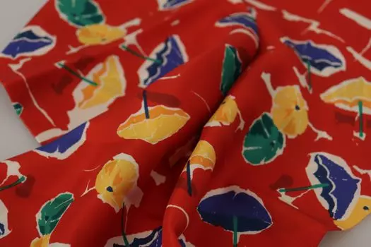 Dolce & Gabbana Элегантный шелковый мужской шарф, мультиколор