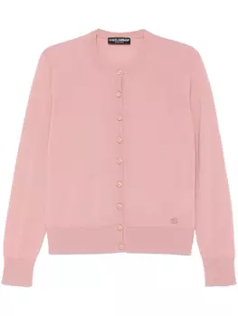 Dolce & Gabbana кардиган из вирджинской шерсти, розовый