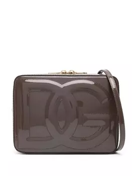 Dolce & Gabbana каркасная сумка с логотипом, коричневый