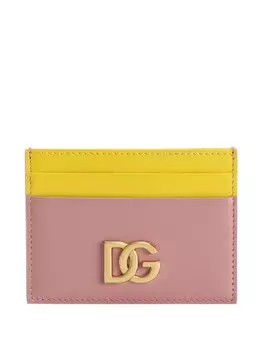 Dolce & Gabbana картхолдер с логотипом DG, розовый