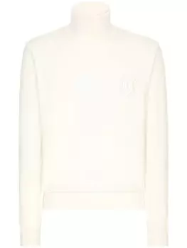 Dolce & Gabbana кашемировый джемпер с высоким воротником, нейтральный цвет