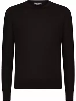 Dolce & Gabbana кашемировый джемпер тонкой вязки, черный