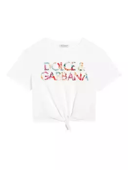 Dolce & Gabbana Kids базовая футболка, белый